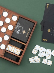 Suck UK Brown Iron And Glory Wooden Compendium Games Night - Image 1 of 4