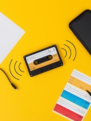 Suck UK Yellow Wireless Cassette Bluetooth Speaker - Image 1 of 4