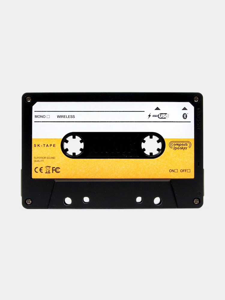 Suck UK Yellow Wireless Cassette Bluetooth Speaker - Image 2 of 4