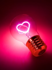 Suck UK Pink Cordless Heart Lightbulb Rechargeable Lamp - Image 4 of 4