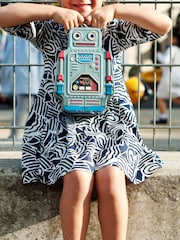 Suck UK Blue Robot Lunch Box - Image 2 of 4