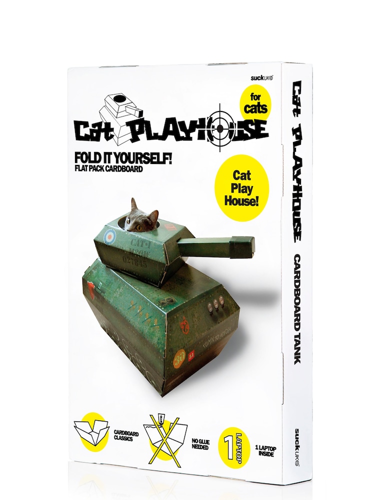 Suck UK Green tank cat playhouse pet toy - Image 2 of 4