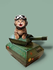 Suck UK Green tank cat playhouse pet toy - Image 4 of 4