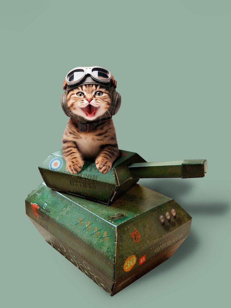 Suck UK Green tank cat playhouse pet toy - Image 4 of 4