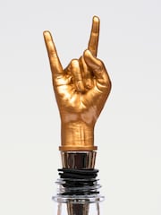 Suck UK Bronze Rock on Bottle Stopper & Crack One Open Bottle Opener - Image 2 of 3