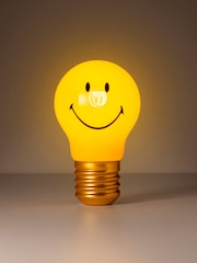 Suck UK Yellow Cordless Smiley® Lightbulb Lamp - Image 3 of 4