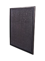 Libra Interiors Black Trenton Large Papier Mache 2 Wall Art - Image 4 of 6