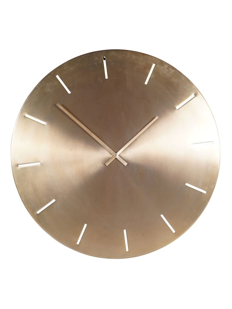 Libra Interiors Gold Santa Cruz Wall Clock 76cm Dia - Image 2 of 6