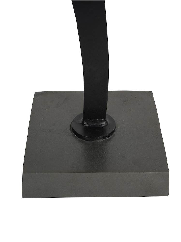 Libra Interiors Black Joshua Textured Abstract Sculpture - Image 5 of 5
