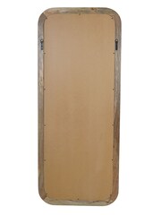 Libra Interiors Natural Leon Groove Edge Solid Wood Cheval Mirror - Image 4 of 6