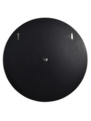 Libra Interiors Black Two Tone Mirrored Round Clock - Image 4 of 6
