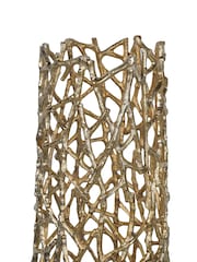 Libra Interiors Gold Twig Sculpture Floor Vase - Image 4 of 5