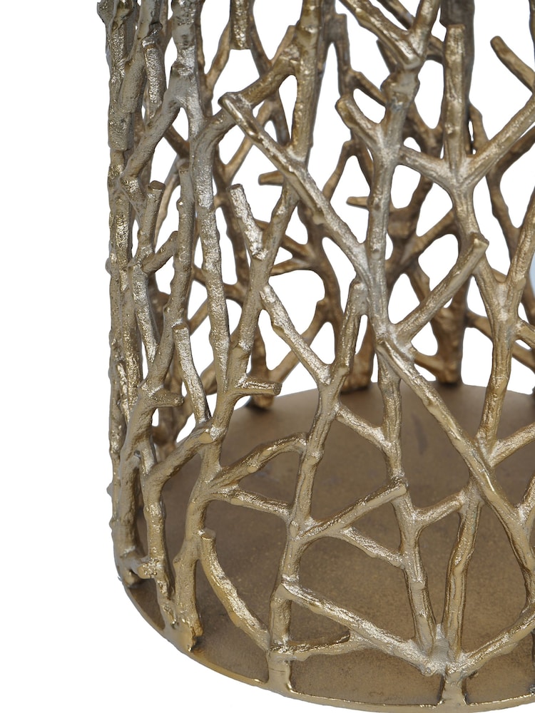 Libra Interiors Gold Twig Sculpture Floor Vase - Image 5 of 5