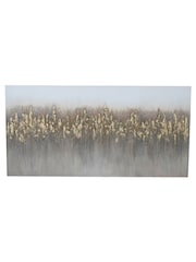 Libra Interiors Gold Abstract Golden Reeds Canvas 150x75cm - Image 2 of 6