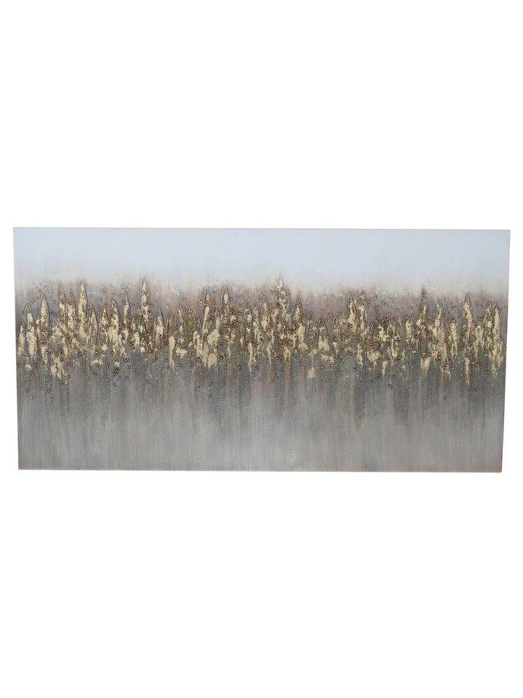 Libra Interiors Gold Abstract Golden Reeds Canvas 150x75cm - Image 2 of 6