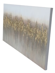 Libra Interiors Gold Abstract Golden Reeds Canvas 150x75cm - Image 3 of 6