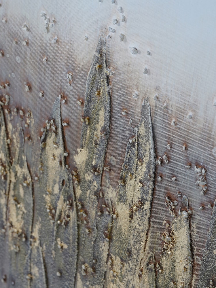 Libra Interiors Gold Abstract Golden Reeds Canvas 150x75cm - Image 6 of 6
