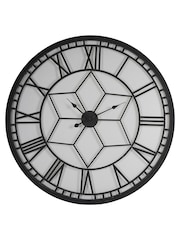Libra Interiors Black Oversized Backlit Wall Clock - Image 3 of 6