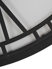 Libra Interiors Black Oversized Backlit Wall Clock - Image 6 of 6