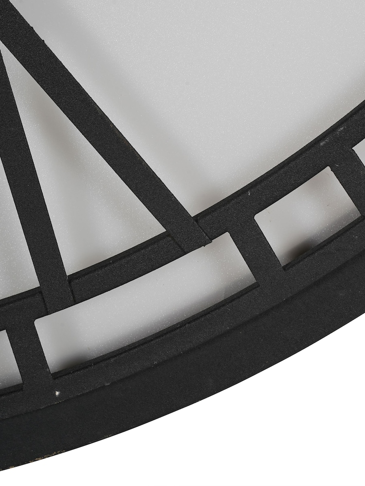 Libra Interiors Black Oversized Backlit Wall Clock - Image 6 of 6
