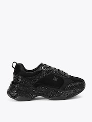 KG Kurt Geiger Black Luster Trainers - Image 1 of 5