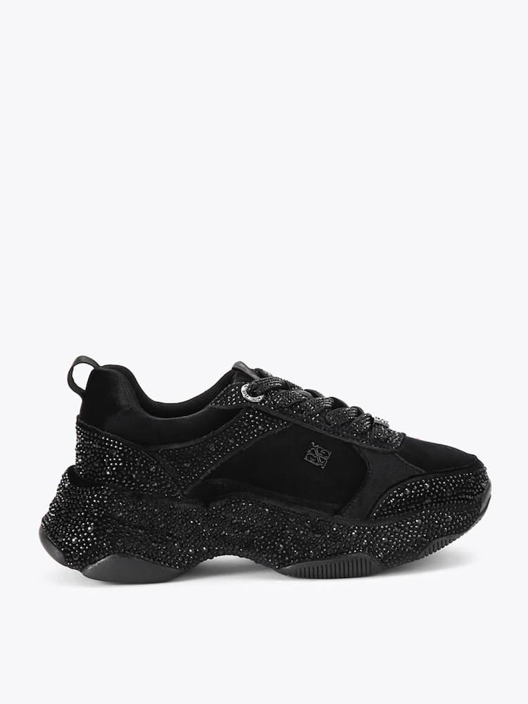 KG Kurt Geiger Black Luster Trainers - Image 1 of 5 KG Kurt Geiger Black Luster Trainers - Image 1 of 5