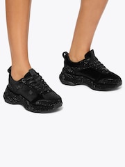 KG Kurt Geiger Black Luster Trainers - Image 2 of 5