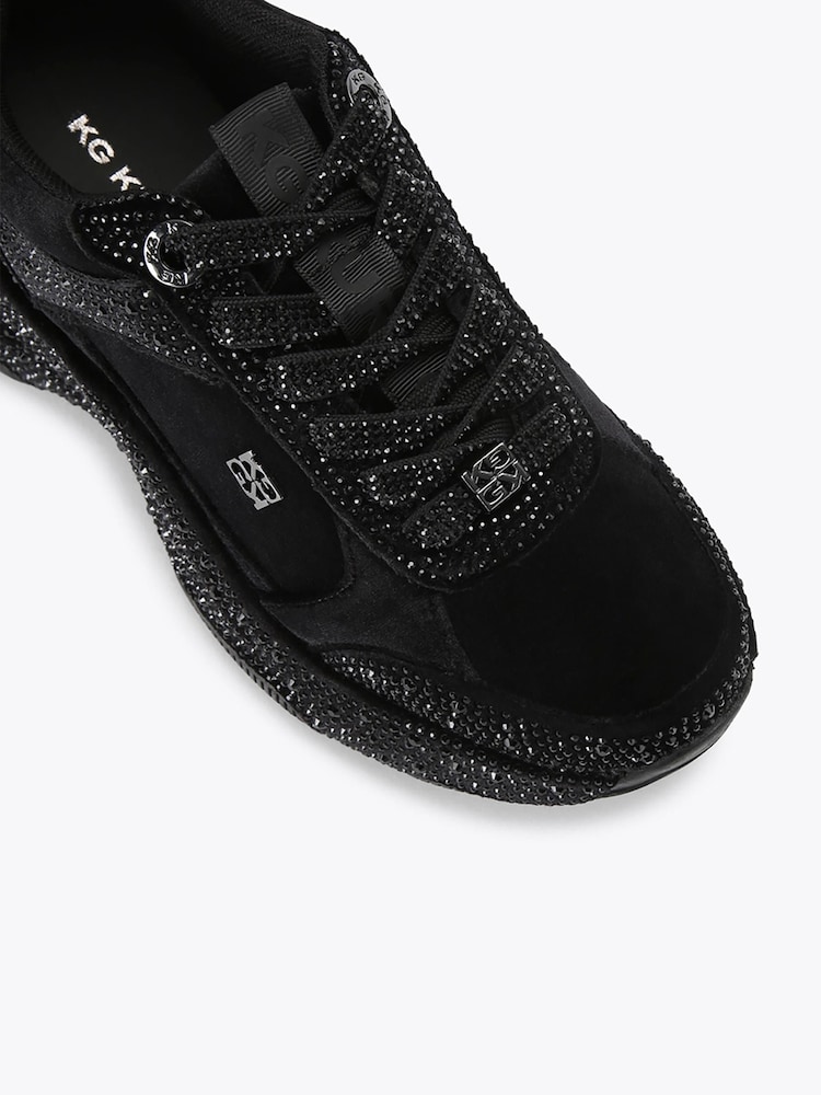 KG Kurt Geiger Black Luster Trainers - Image 5 of 5 KG Kurt Geiger Black Luster Trainers - Image 5 of 5