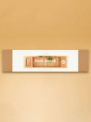 Suck UK Brown Calm Club Wooden Bath Caddy Set - Image 4 of 4