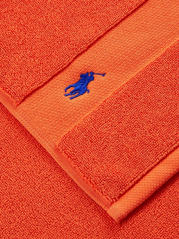 Ralph Lauren Sailing Orange Polo Player Bath Mat - Image 2 of 2 Ralph Lauren Sailing Orange Polo Player Bath Mat - Image 2 of 2