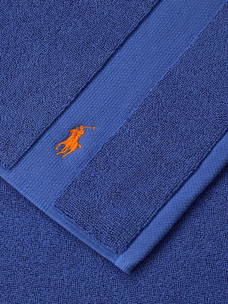 Ralph Lauren Iris Blue Polo Player Bath Mat - Image 2 of 2 Ralph Lauren Iris Blue Polo Player Bath Mat - Image 2 of 2