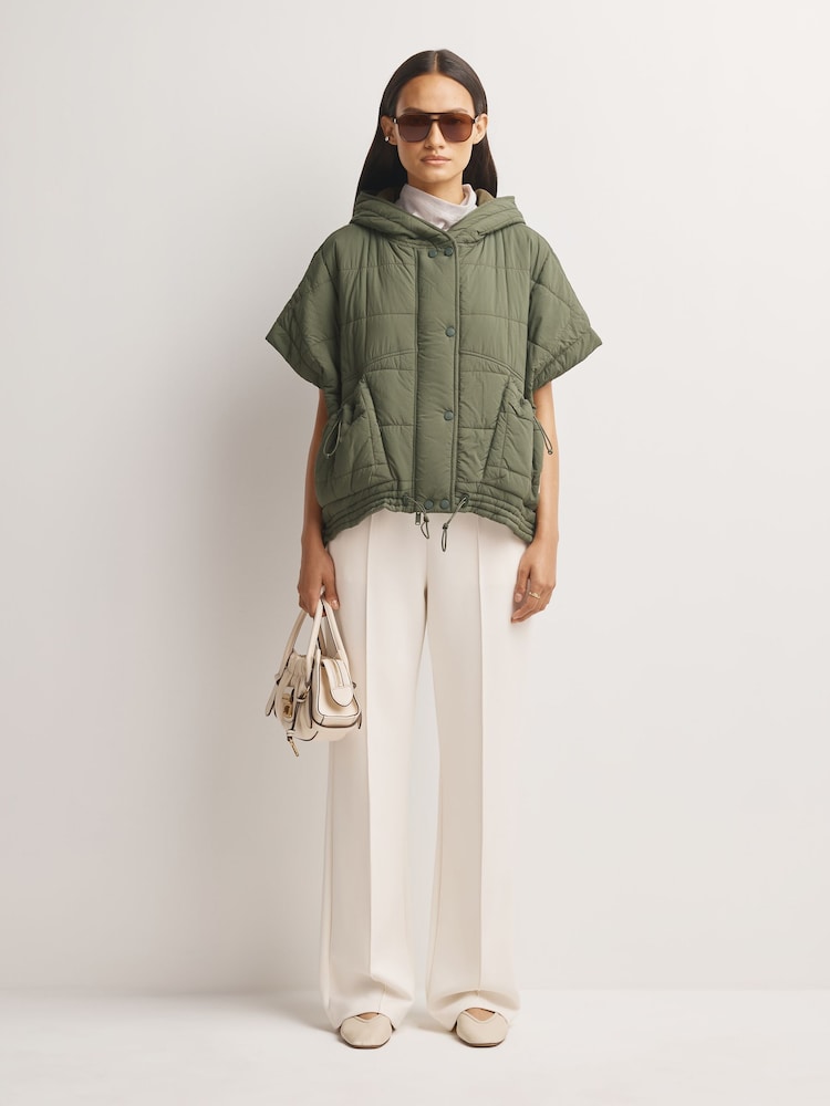 FP Movement Green Happy Trails Poncho Gilet - Image 2 of 6 FP Movement Green Happy Trails Poncho Gilet - Image 2 of 6