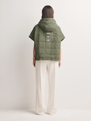 FP Movement Green Happy Trails Poncho Gilet - Image 3 of 6