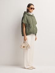 FP Movement Green Happy Trails Poncho Gilet - Image 4 of 6