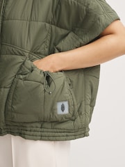 FP Movement Green Happy Trails Poncho Gilet - Image 5 of 6