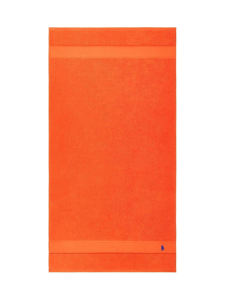 Ralph Lauren Sailing Orange Polo Player Towel - Image 2 of 4 Ralph Lauren Sailing Orange Polo Player Towel - Image 2 of 4