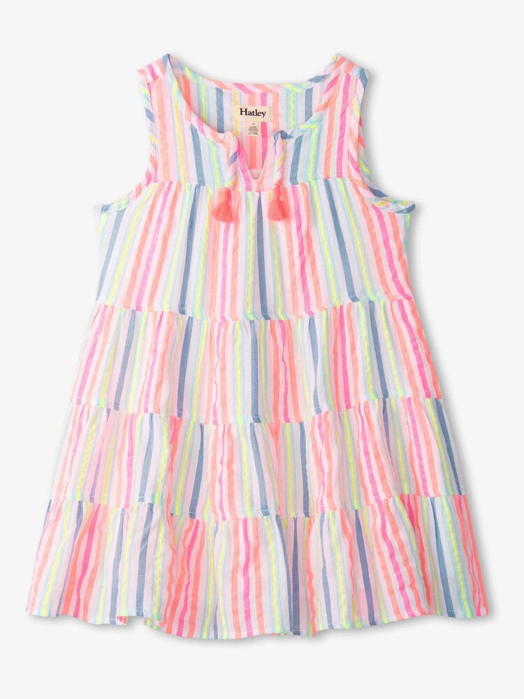 Hatley Miami Beach Layered Tiered White Dress - Image 1 of 2