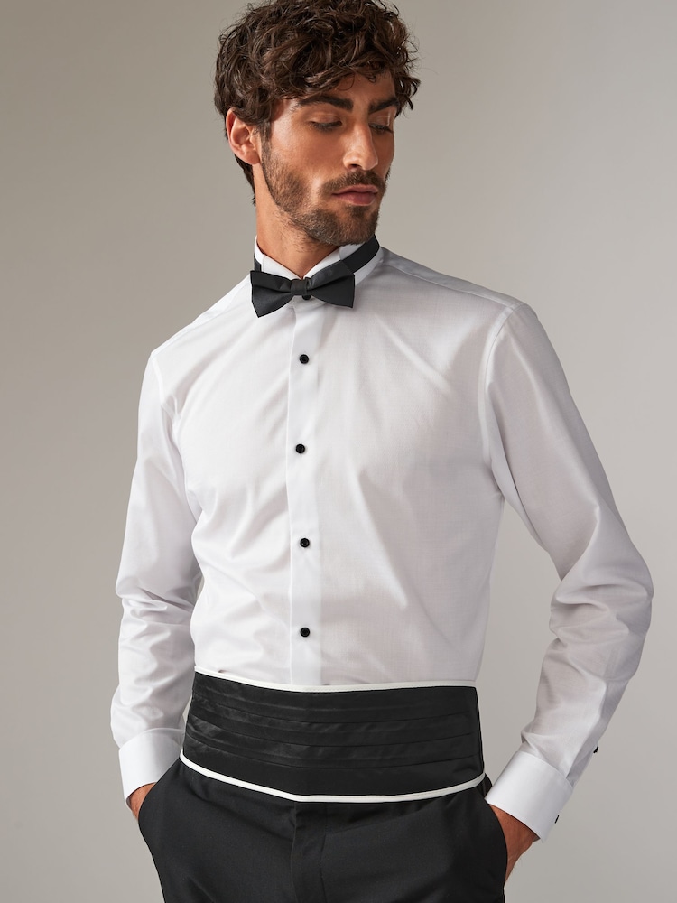 Noir/Blanc Piped - Cummerbund - Image 1 of 5