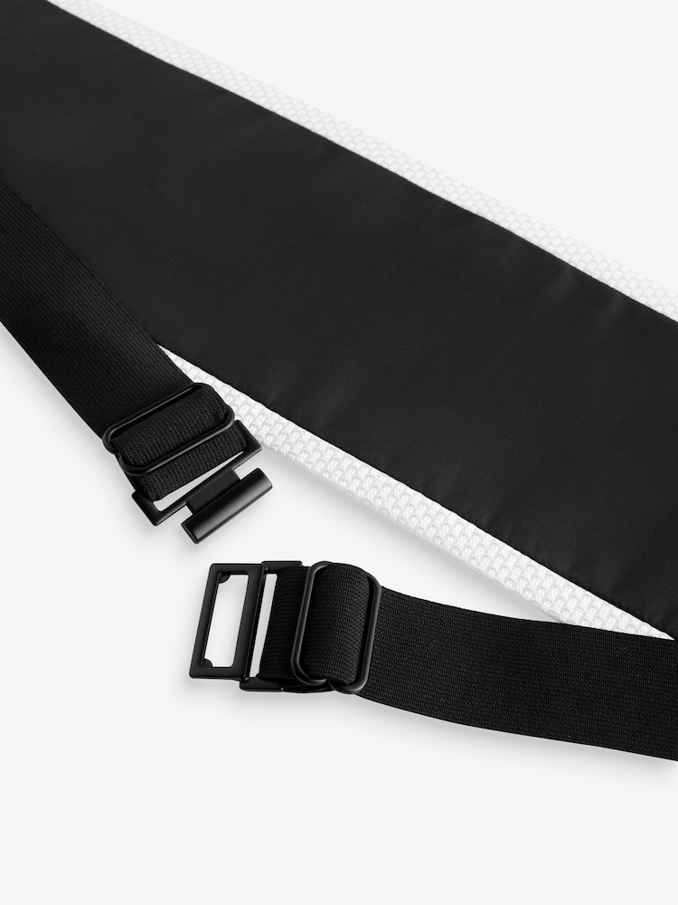 White Textured Cummerbund - Image 4 of 4