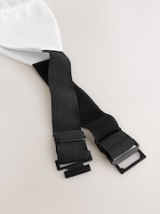 White Textured Cummerbund - Image 7 of 8