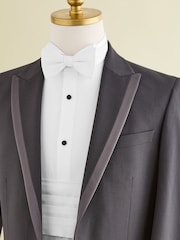 White Textured Cummerbund - Image 8 of 8