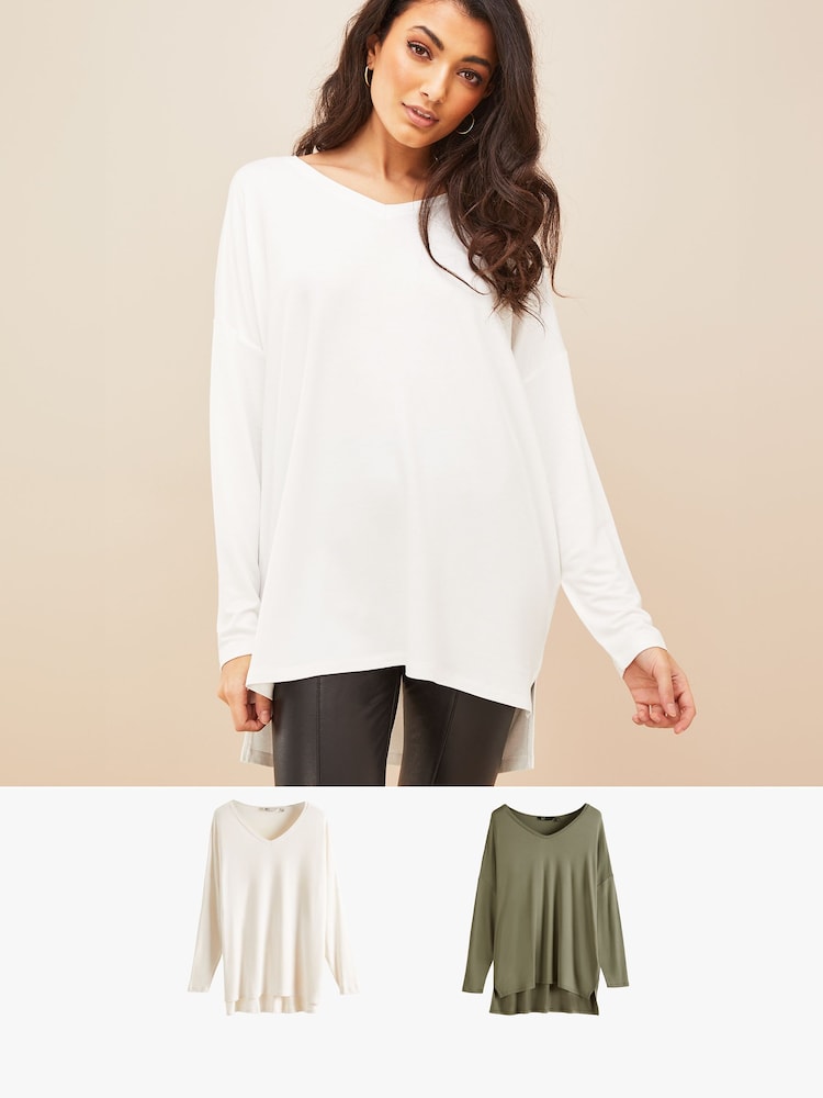 Friends Like These Langärmlige Tunika aus superweichem Loopback-Jersey im Multipack - Bild 1 von 7