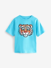 Blue Tiger Short Sleeve Character T-Shirt (3mths-7yrs) - Image 1 of 4