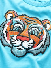 Blue Tiger Short Sleeve Character T-Shirt (3mths-7yrs) - Image 3 of 4