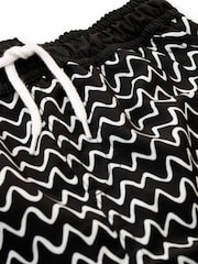 Harry Bear Black Zig Zag Swim Shorts - Image 2 of 3