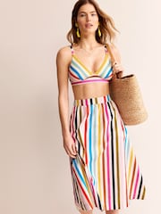 Boden Natural Arezzo V-Neck Bikini Top - Image 1 of 7
