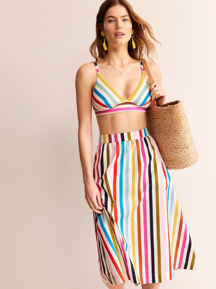 Boden Natural Arezzo V-Neck Bikini Top - Image 1 of 7