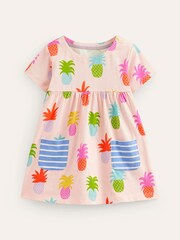 Boden Pineapple Kurzarmkleid aus 100% Baumwolle mit Print - Bild 1 von 3