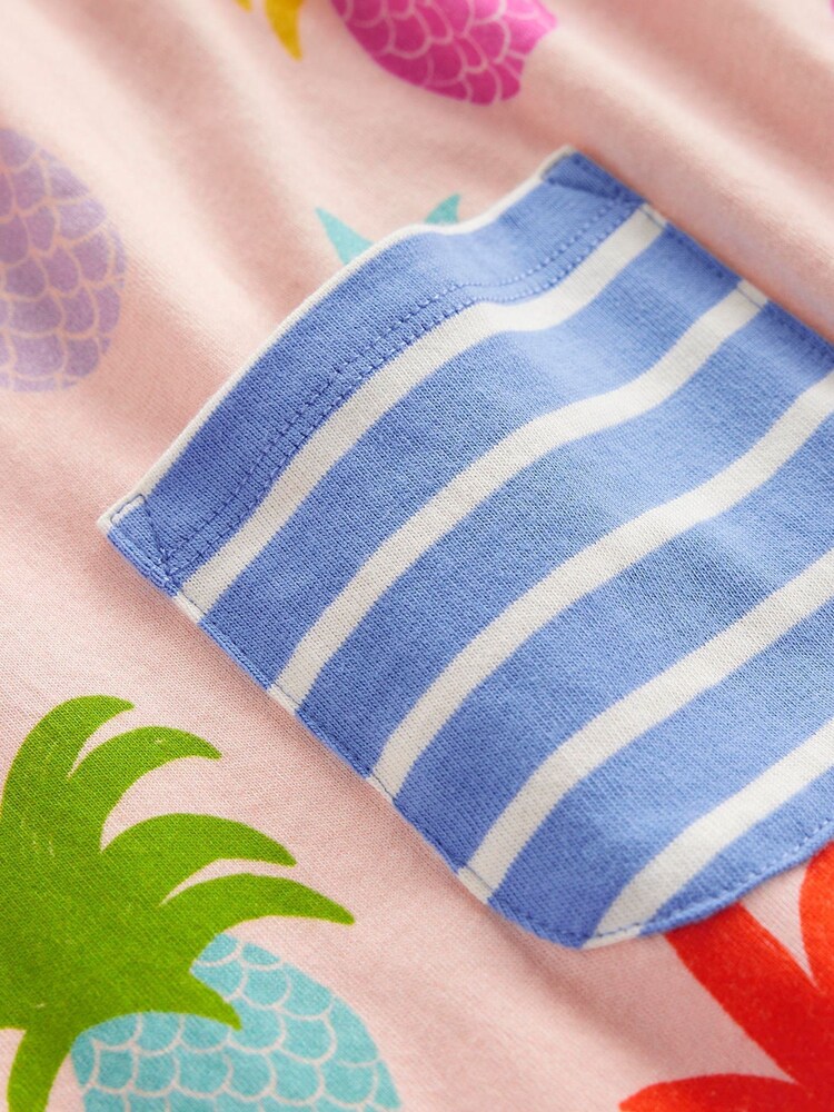 Boden Pineapple Kurzarmkleid aus 100% Baumwolle mit Print - Bild 3 von 3 Boden Pineapple Kurzarmkleid aus 100% Baumwolle mit Print - Bild 3 von 3