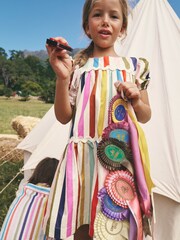 Boden Gestuftes Streifenkleid - Bild 1 von 4